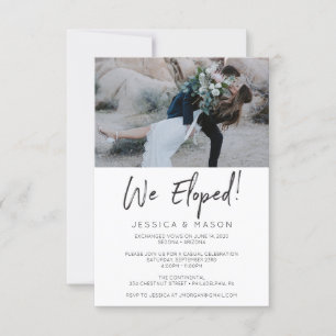 Nous nous sommes enfuis Invitation manuscrite Anno