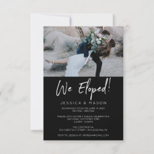 Nous nous sommes enfuis Invitation manuscrite Anno