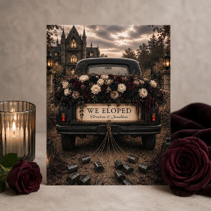 Nous nous sommes enfuis Magnet Camion Vintage Fleu