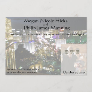 Nous nous sommes mariés dans le faire-part de