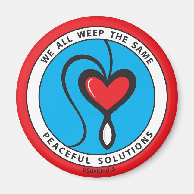 Nous Pleurons Tous Le Même 2_Round Magnet 2.25" (Devant)