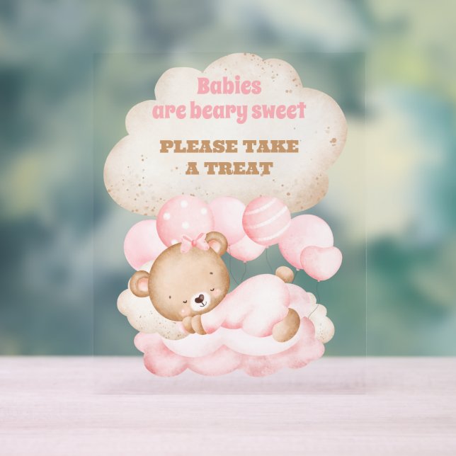Nous Pouvons Attendre Assez Mignonne Ours Rose Fav (Neutre)