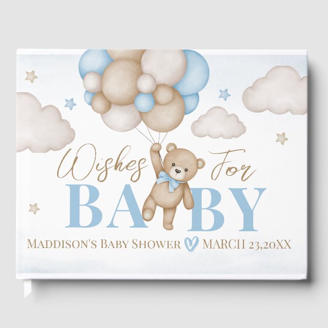 Nous pouvons attendre Baby shower livre d'invité (Recto)
