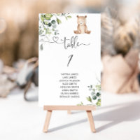 Nous pouvons attendre le numéro de table eucalyptu