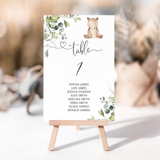 Nous pouvons attendre le numéro de table eucalyptu (Créateur téléchargé)