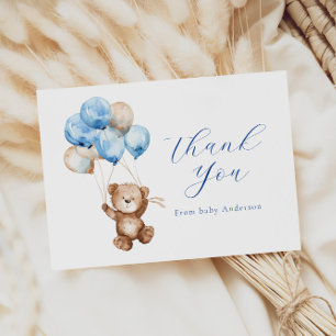 Nous Pouvons Attendre Teddy Bear Merci Carte Note