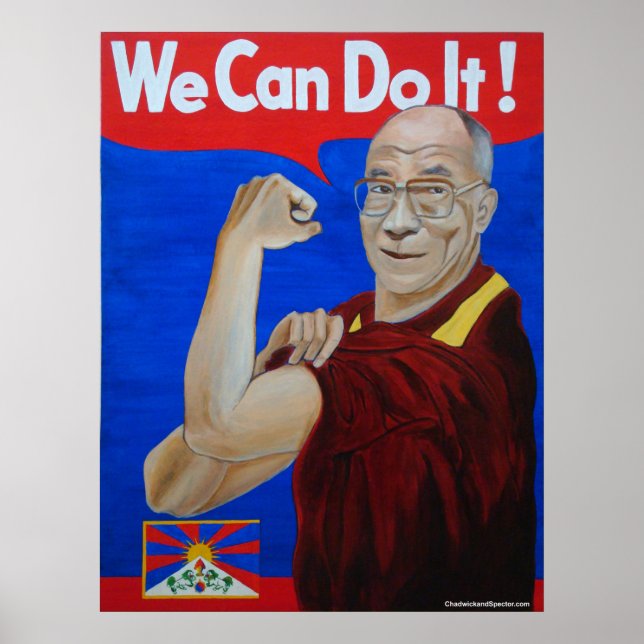 Nous Pouvons Le Faire ! - Poster du Dalaï Lama (Devant)