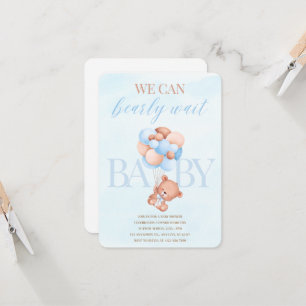 Nous pouvons orge Attendre Baby shower invitation