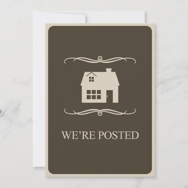 nous sommes affichés faire-part (Devant)