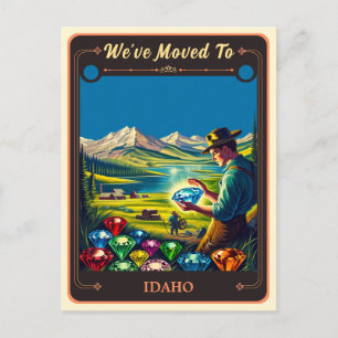 Nous sommes allés en Idaho   Carte postale Vintage