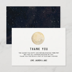 Nous Sommes Au-Dessus Du Baby shower Lune Merci Ca
