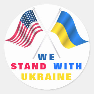 Nous Sommes Avec L'Ukraine Stickers Soutien À La L