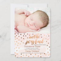 Nous sommes carte joyeuse de vacances de photo