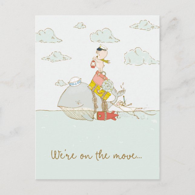 Nous sommes en déplacement Carte postale (Devant)