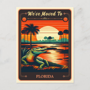 Nous sommes partis en Floride   Carte postale Vint