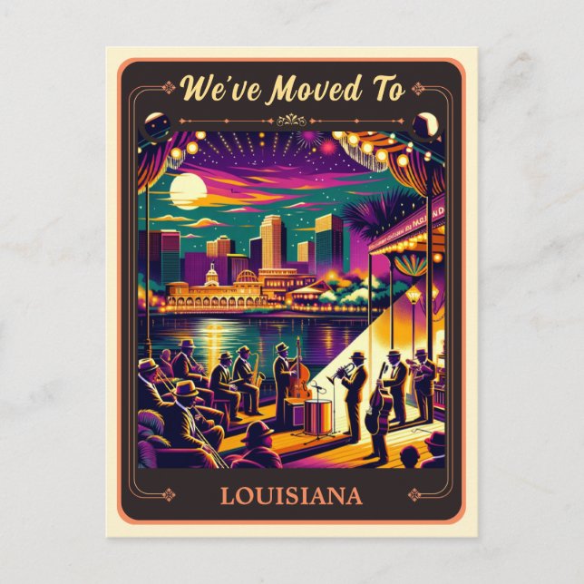 Nous sommes partis en Louisiane | Carte postale Vi (Devant)