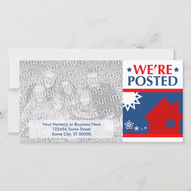 nous sommes postés faire-part : pop home (Devant)