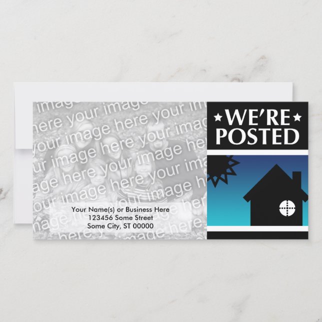 nous sommes postés faire-part : pop home (Devant)