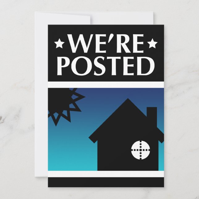 nous sommes postés faire-part : pop home (Devant)