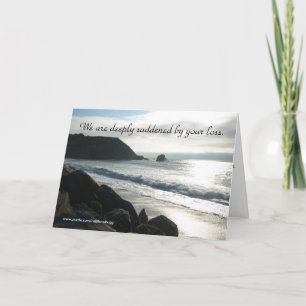 Nous sommes profondément attristés, carte de