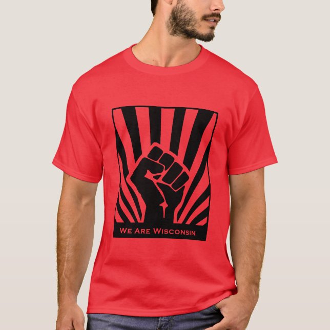 Nous sommes T-shirt de solidarité du Wisconsin - (Devant)