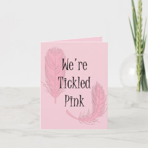 Nous Sommes Tickled Plumes Roses Merci Personnalis
