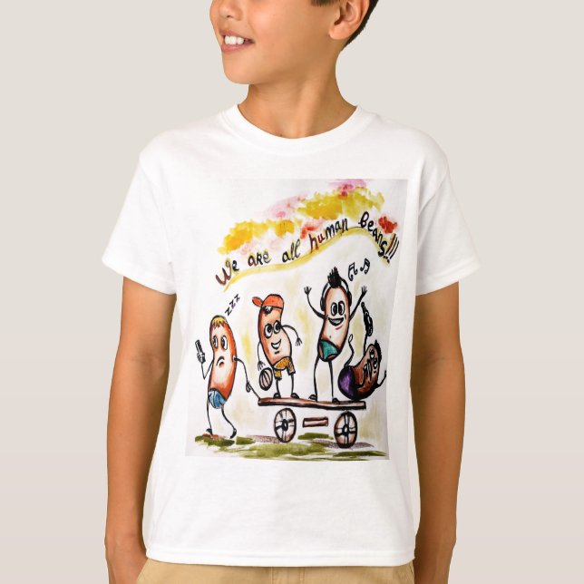 Nous sommes tous des T-Shirt de haricots humains p (Devant)