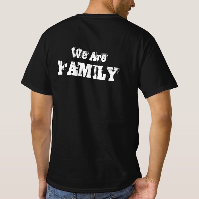 Nous sommes un tshirt de famille (Dos)