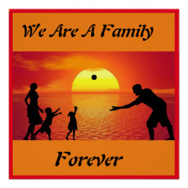 Nous sommes une affiche de famille