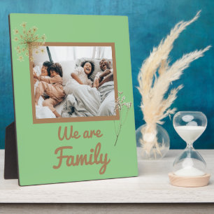 nous sommes une famille Plaque de table 8x10 avec 