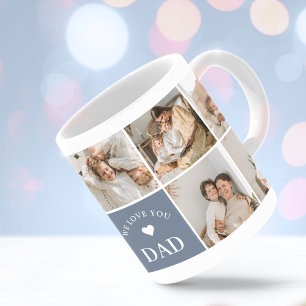 Nous t'aimons Papa Photo Personnalisée Café Mug