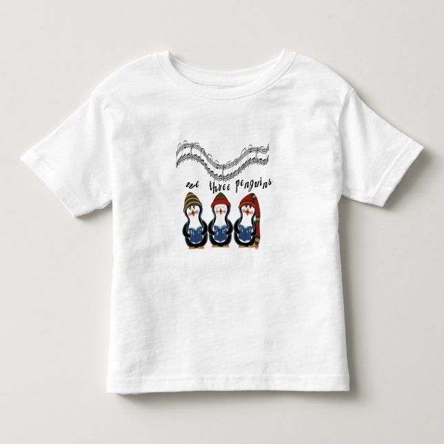 Nous trois pingouins T-shirts et cadeaux de vacanc (Devant)