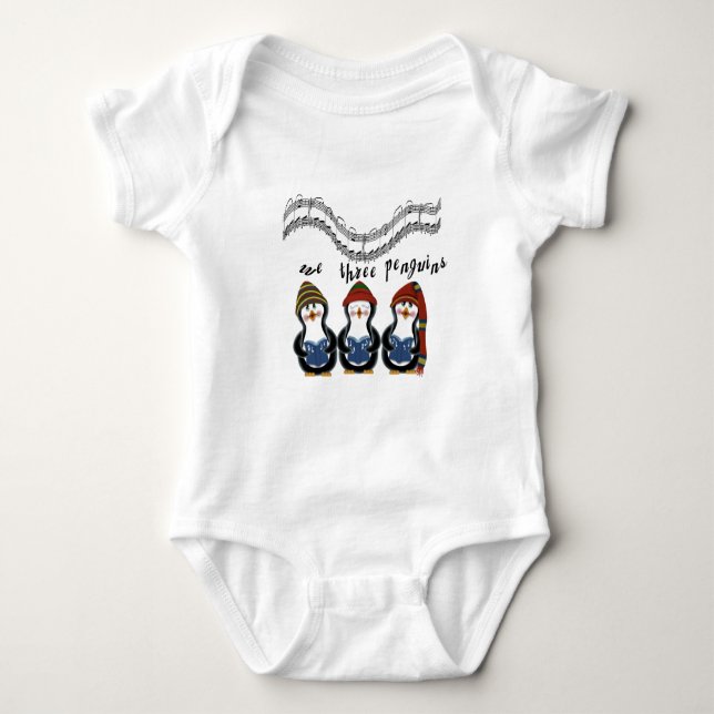 Nous trois pingouins T-shirts et cadeaux de vacanc (Devant)