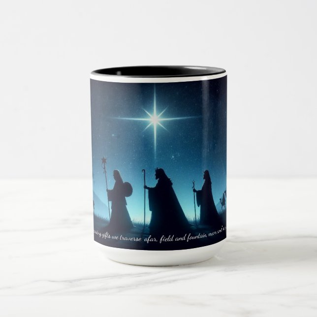 Nous trois rois Nativité Noël Café Mug Cup (Centre)