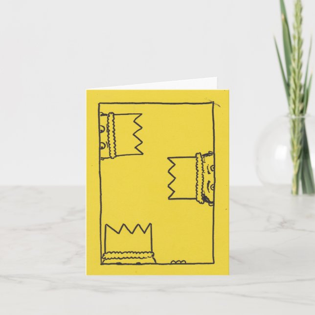 Nous Trois Rois Quirky Carte de Noël (Devant)