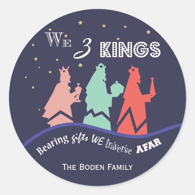 Nous trois rois | Stickers Vacances Bleues (Devant)