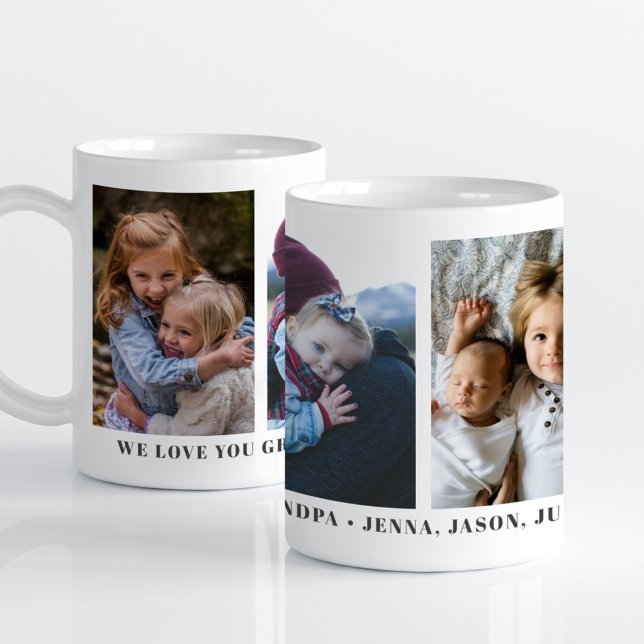 Nous Vous Aimons Grand-Père Personnalisé Mug Perso (Créateur téléchargé)