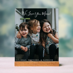Nous Vous Aimons Mimi Custom Family Photo Display 