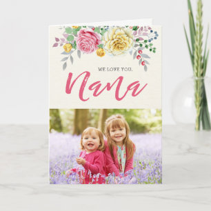 Nous Vous Aimons, Nana   Carte de voeux photo