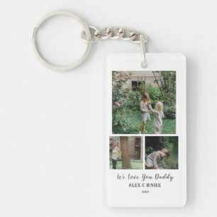 Nous Vous Aimons Papa, Custom 3 Porte - clé Photo
