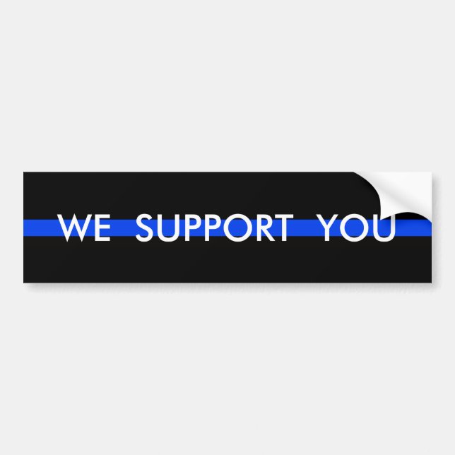 NOUS VOUS APPUYONS POLICE BUMPER STICKER (Devant)