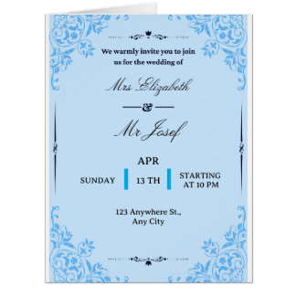 Nous vous invitons chaleureusement au mariage de