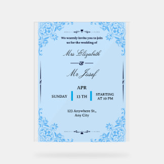 Nous vous invitons chaleureusement au mariage de