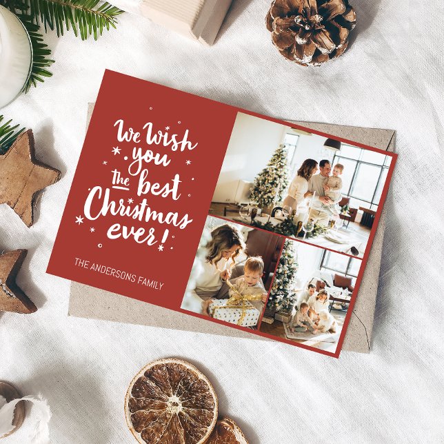 Nous Vous Souhaitons La Meilleure Carte De Noël (Créateur téléchargé)