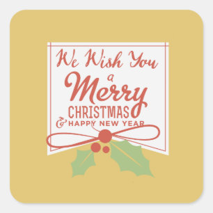 Nous vous souhaitons un joyeux Stickers de Noël