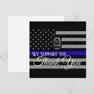 NOUS VOUS SOUTENONS MERCI CARTE DE POLICE