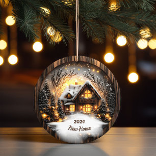 Nouveau Accueil Ornement acrylique Cadeau de Noël