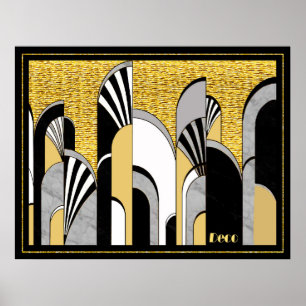 Nouveau Art Déco Abstrait