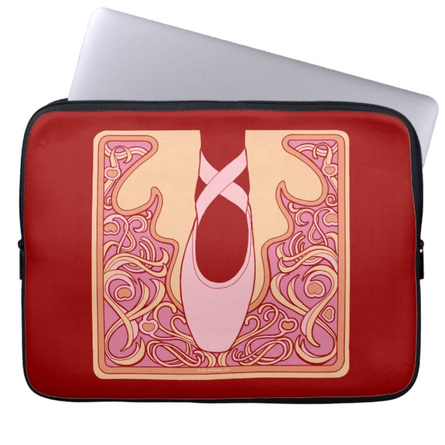 Nouveau Ballet Laptopschutzhülle (Vorderseite)