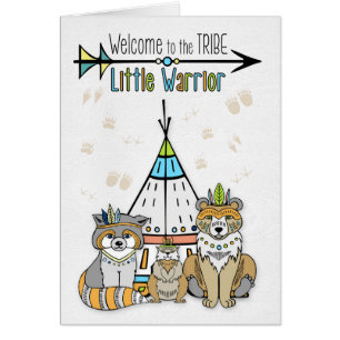 Nouveau bébé Bienvenue à la Tribe Petit Guerrier